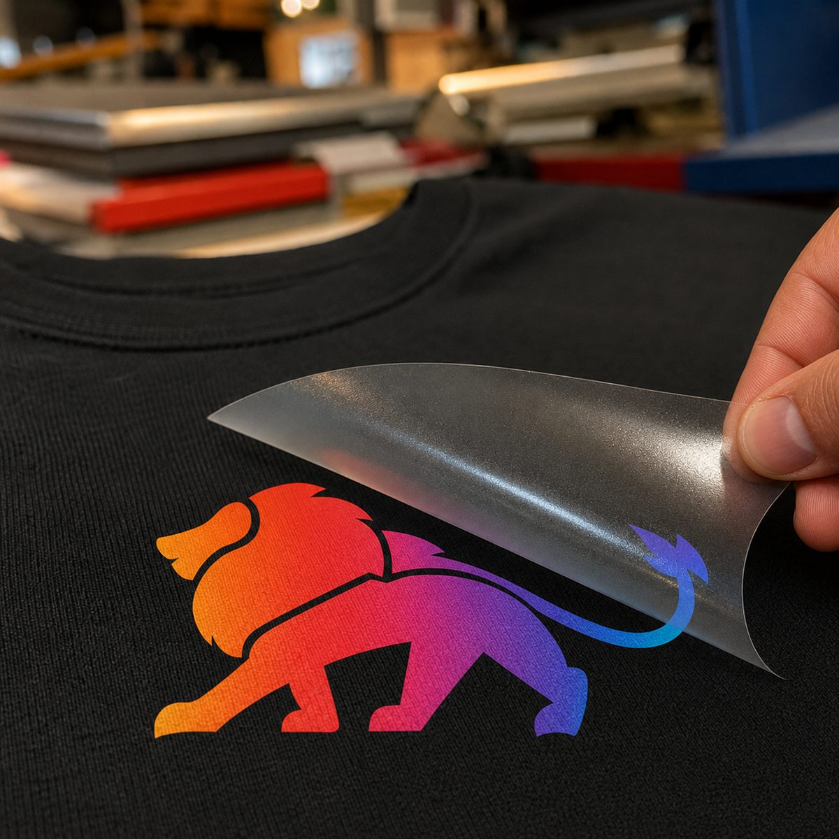 Estampa aplicada em DTF de alta definição em camiseta personalizada